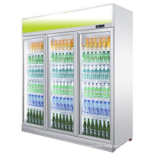 434l 2 door trays corner beverage display fridge vertical freezer